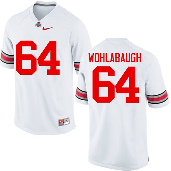 Ohio State Buckeyes #64 Jack Wohlabaugh Men Stitched Jersey White OSU15786